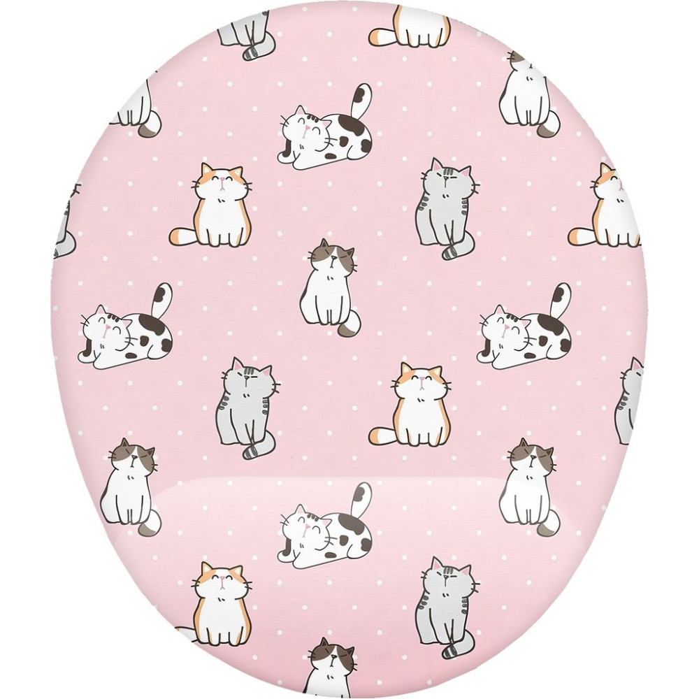 Hamiki Sevimli Kediler Bilek Destekli Mouse Pad Ergonomik Kaymaz Taban Mousepad Fare Altlığı - Pembe Mouse Pad Fiyatı