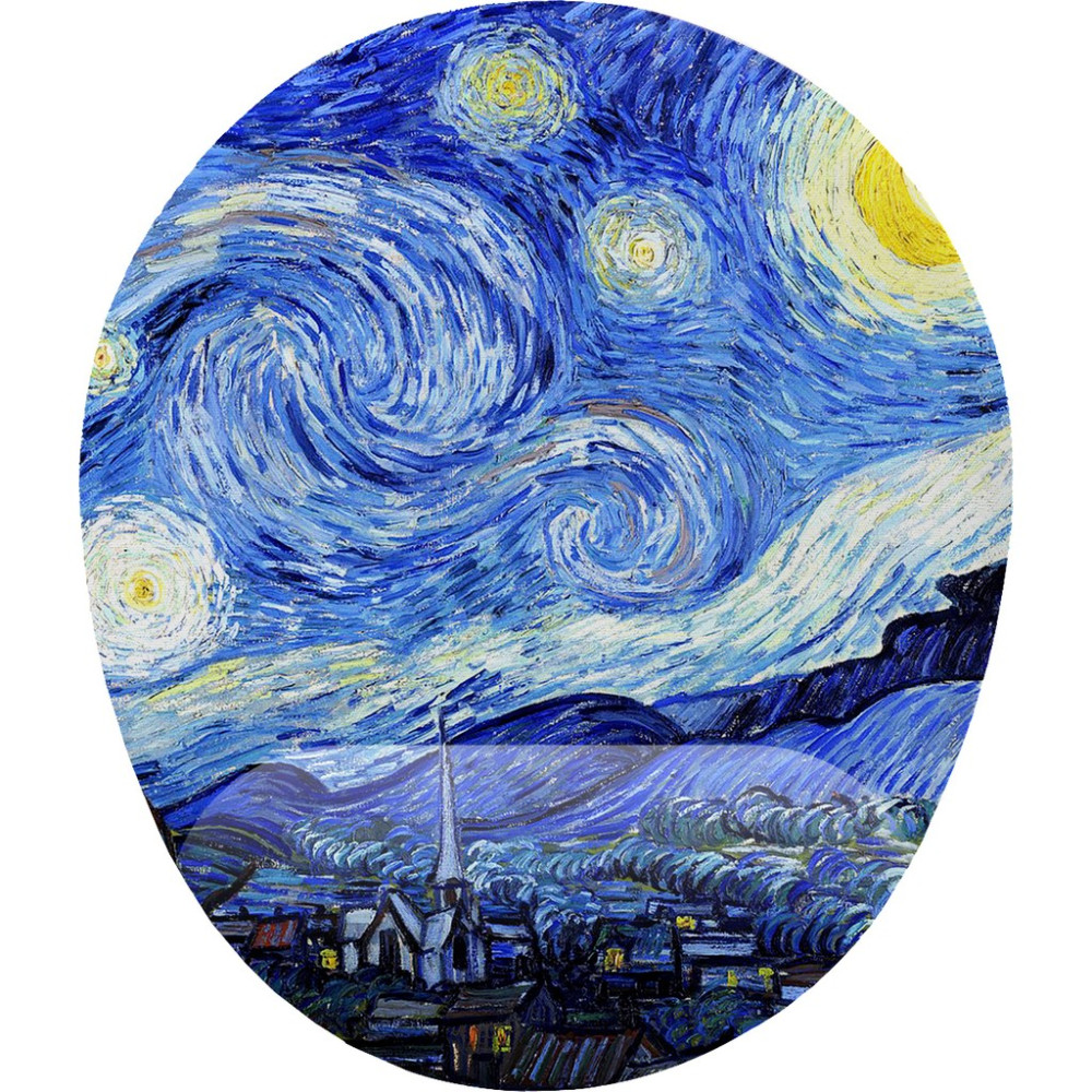 Hamiki Van Gogh Yıldızlı Gece Bilek Destekli Mouse Pad Ergonomik Kaymaz Taban Mousepad Fare Altlığı Mouse Pad Fiyatı