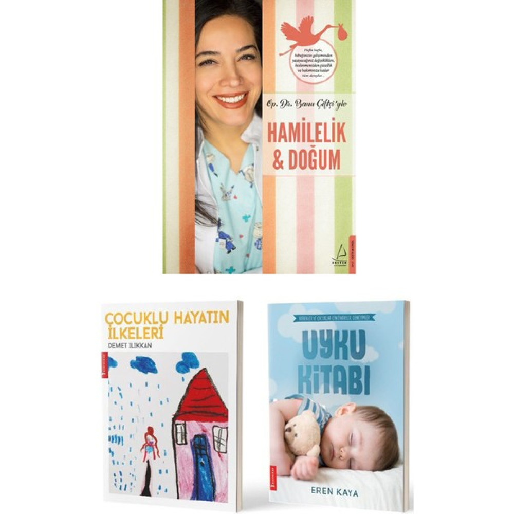 Hamilelik & Doğum / Banu Çiftçi + Çocuklu Hayatın Ilkeleri / Demet Ilıkkan + Uyku Kitabı / Eren Kaya - 3 Kitap Set Bebek Bakımı, Hamilelik ve Doğum Hamilelik Kitapları Fiyatı