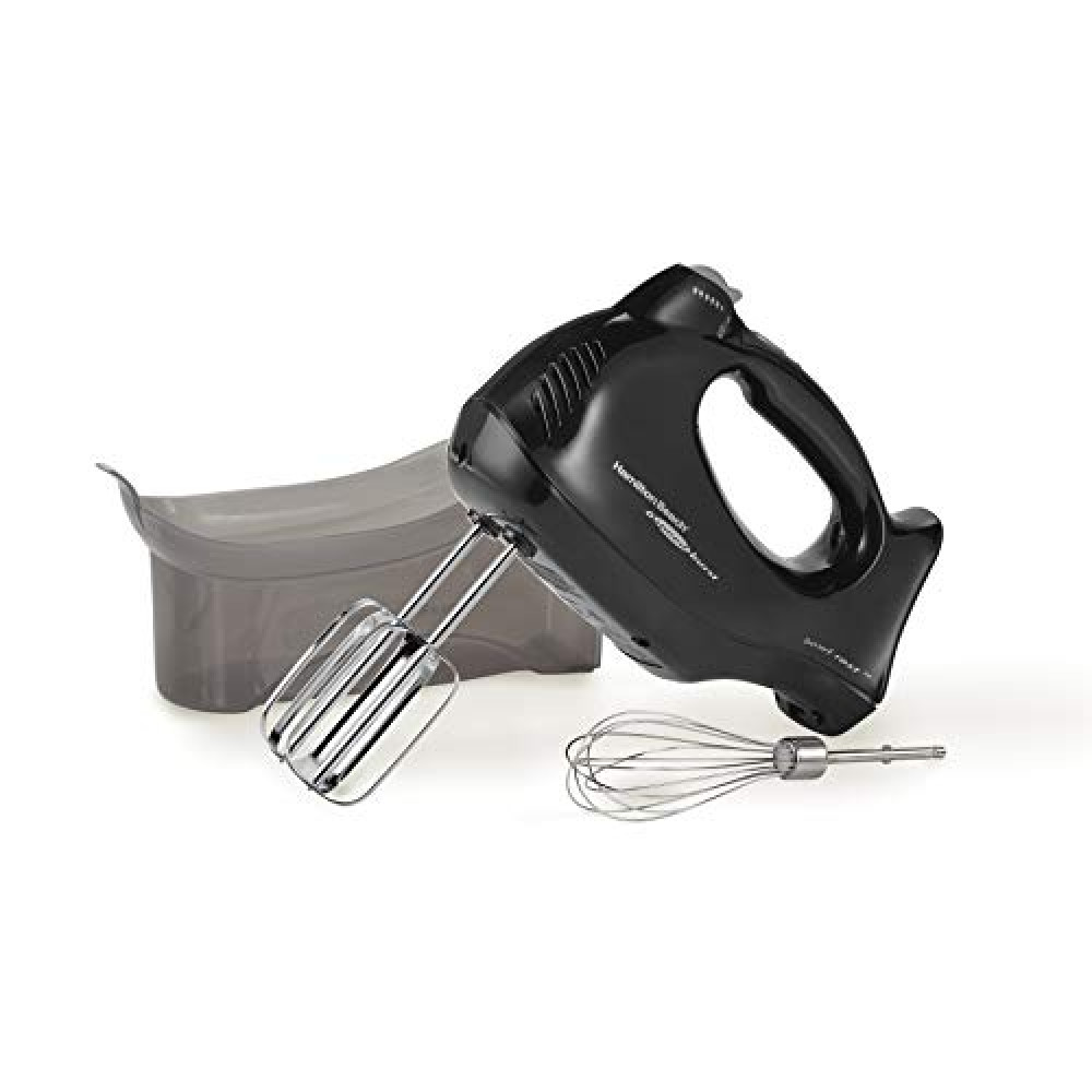 Hamilton Beach Power Deluxe 6-Speed Electric Hand Mixer with Snap-On Storage Case, QuickBurst, Beaters, Whisk, Powerful 250 Watt Motor, Bowl Rest, Black (62692) Mixers Fiyatı