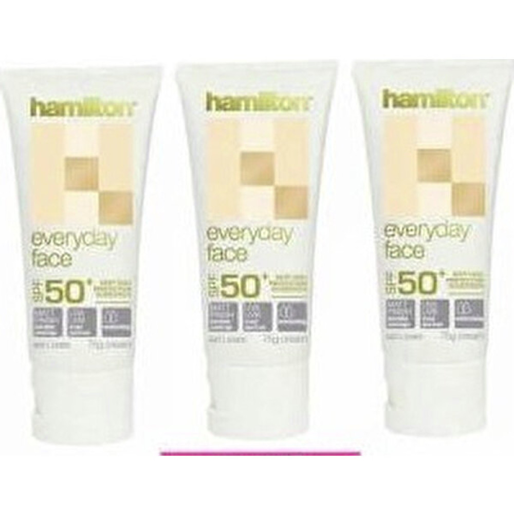 Hamilton Everyday Face Mat Spf 50 Faktör 75 Ml Yüz için Güneş Kremi 3 Adet Güneş Kremleri ve Losyonları Fiyatı