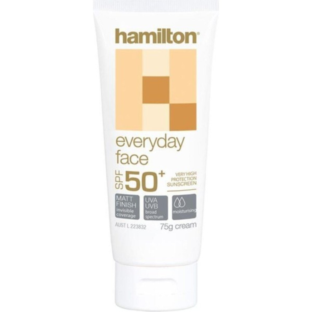 Hamilton Everyday Face SPF50+ Yüz Için Güneş Koruyucu Krem 75GR Güneş Kremleri ve Losyonları Fiyatı