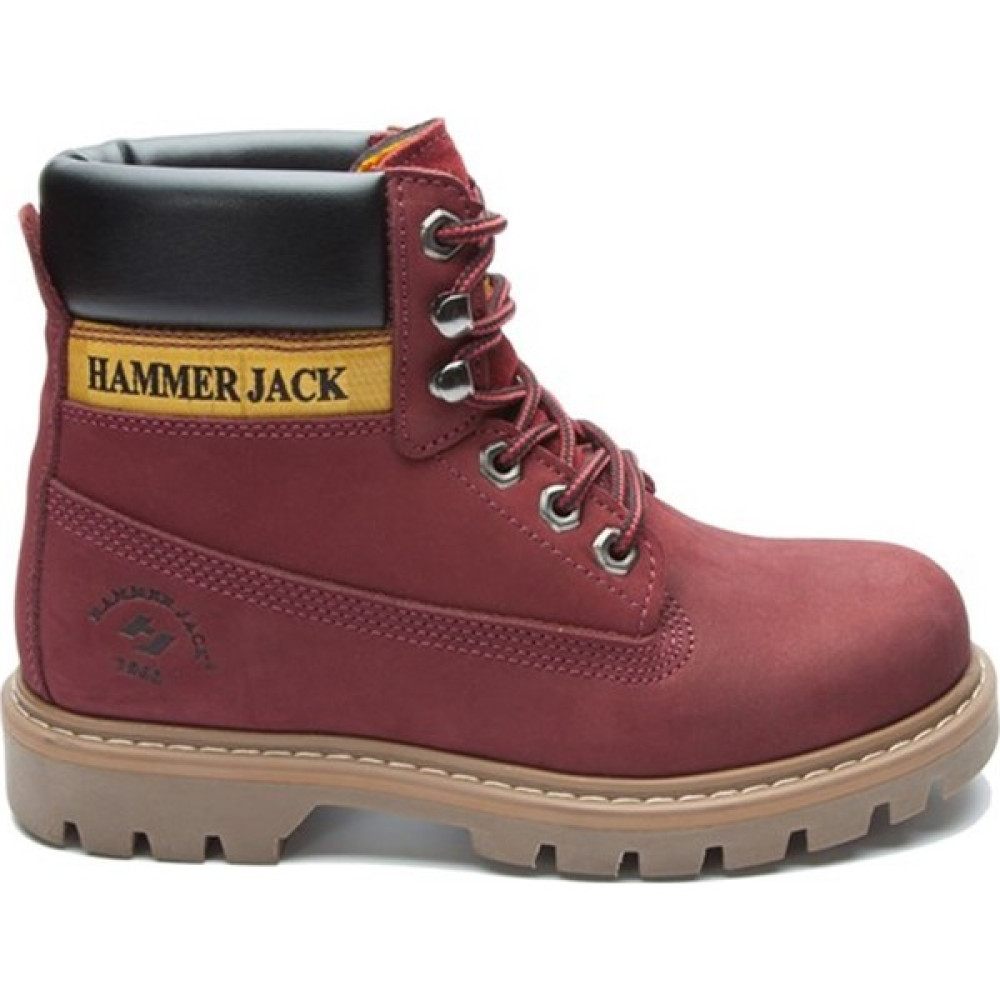 Hammer Jack Bordo Nubuk Kadın Bot 102 16600-G Kadın Botları Fiyatı