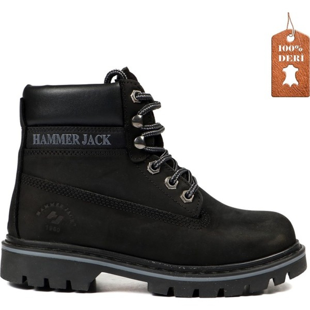 Hammer Jack Siyah Nubuk Erkek Ayakkabı 102 16600-M Erkek Botları Fiyatı