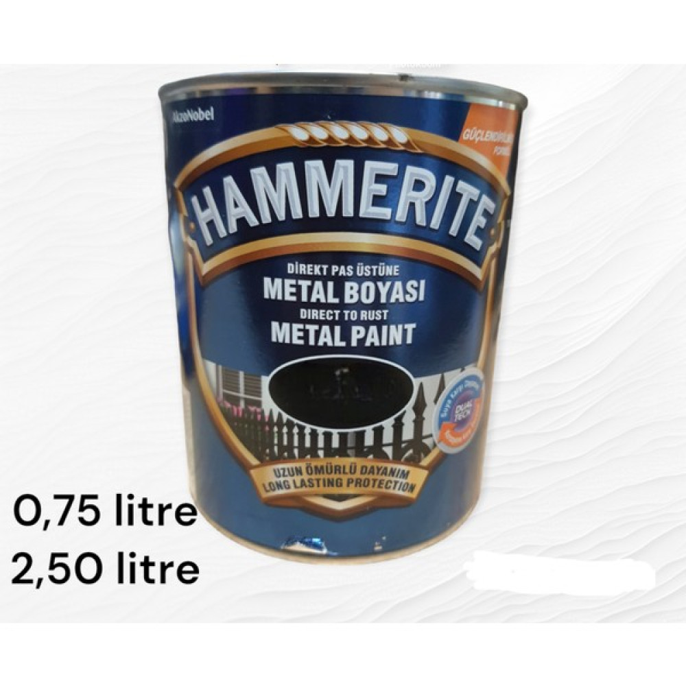 Hammerite Marshall Hammerite Düz Kahverengi Boya 2,50 Litre ( Direkt Pas Üstüne Sürülen Boya ) - Koyu Kahverengi Sanatsal Malzemeler Fiyatı