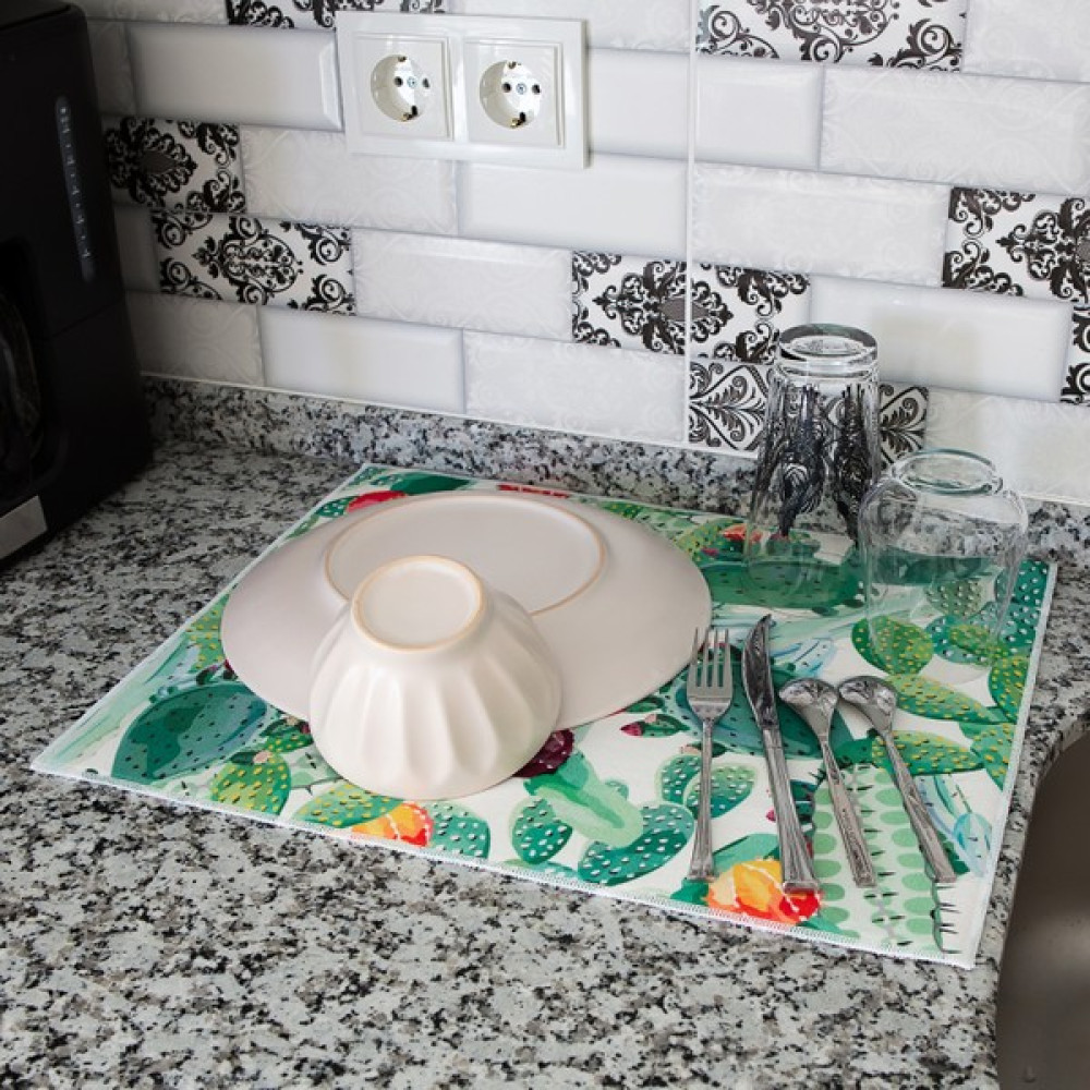 Hamur Baskılı Bulaşık Kurutma Matı 46X36 cm MF-065 Pratik Mutfak Gereçleri Fiyatı
