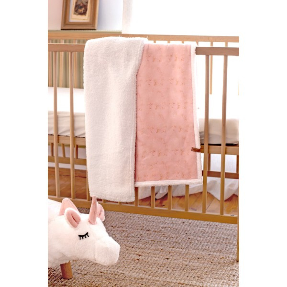 Hamur Fluffy Bebek Battaniye 80X100 cm Solid Pudra Pembe Bebek Battaniyesi Fiyatı