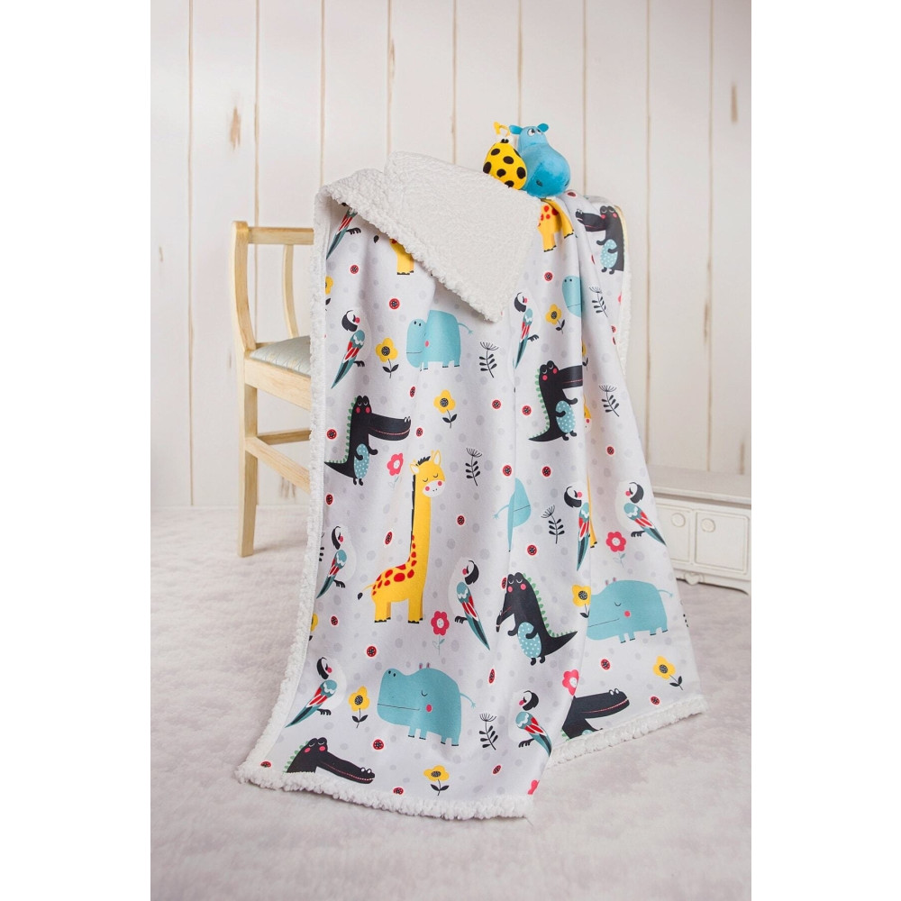 HAMUR Fluffy Bebek Battaniyesi 80x100 Cm Animal Koyun Tüyü Battaniye 80 x 100 Beden Bebek Battaniyesi Fiyatı