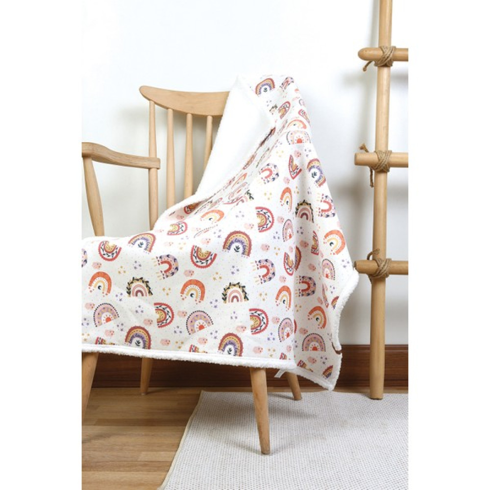 Hamur Fluffy Bebek Battaniyesi 80X100 cm Gök Pudra Koyun Tüyü Battaniye Bebek Battaniyesi Fiyatı