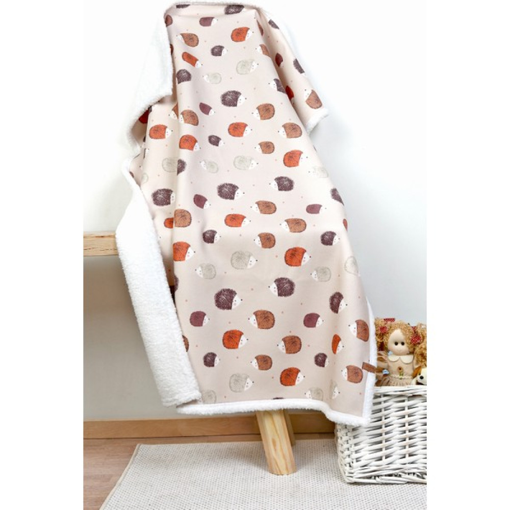 Hamur Fluffy Bebek Battaniyesi 80X100 cm Urcin Koyun Tüyü Battaniye - Bej - Pembe Bebek Battaniyesi Fiyatı
