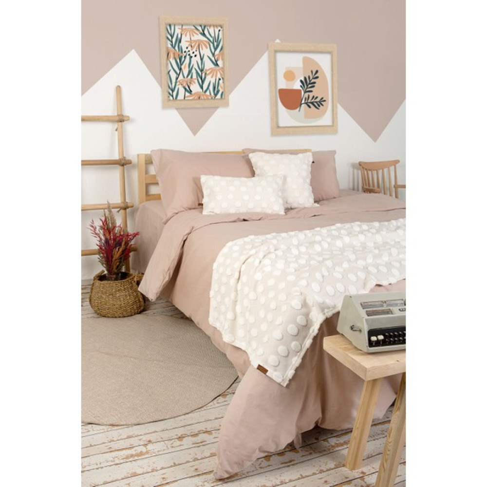Hamur Yatak Runner Kırlent Seti Bohem Punch Panç Desen Yatak Örtüsü Point Ekru - 80 x 230 cm Yatak Örtüsü Fiyatı