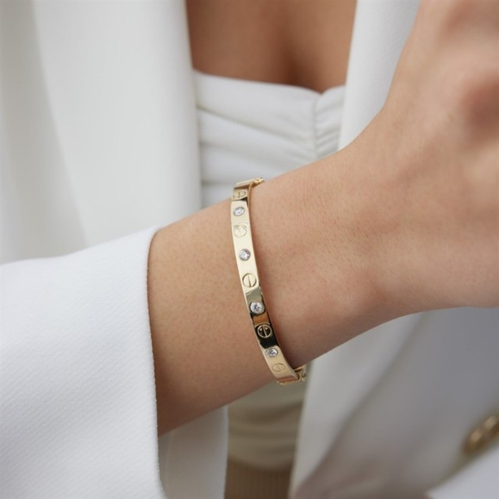 Hamza Yılmaz Taşlı Cartier Bileklik - Renkli Saat ve Bileklik Aksesuarı Fiyatı