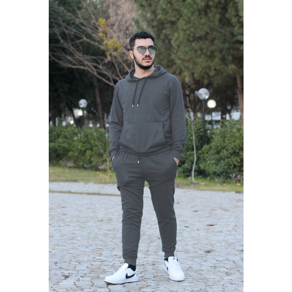 han elegant Kapüşonlu Kanguru Cepli Pamuklu Erkek Eşofman Takımı XL Beden Kadın Eşofman Fiyatı