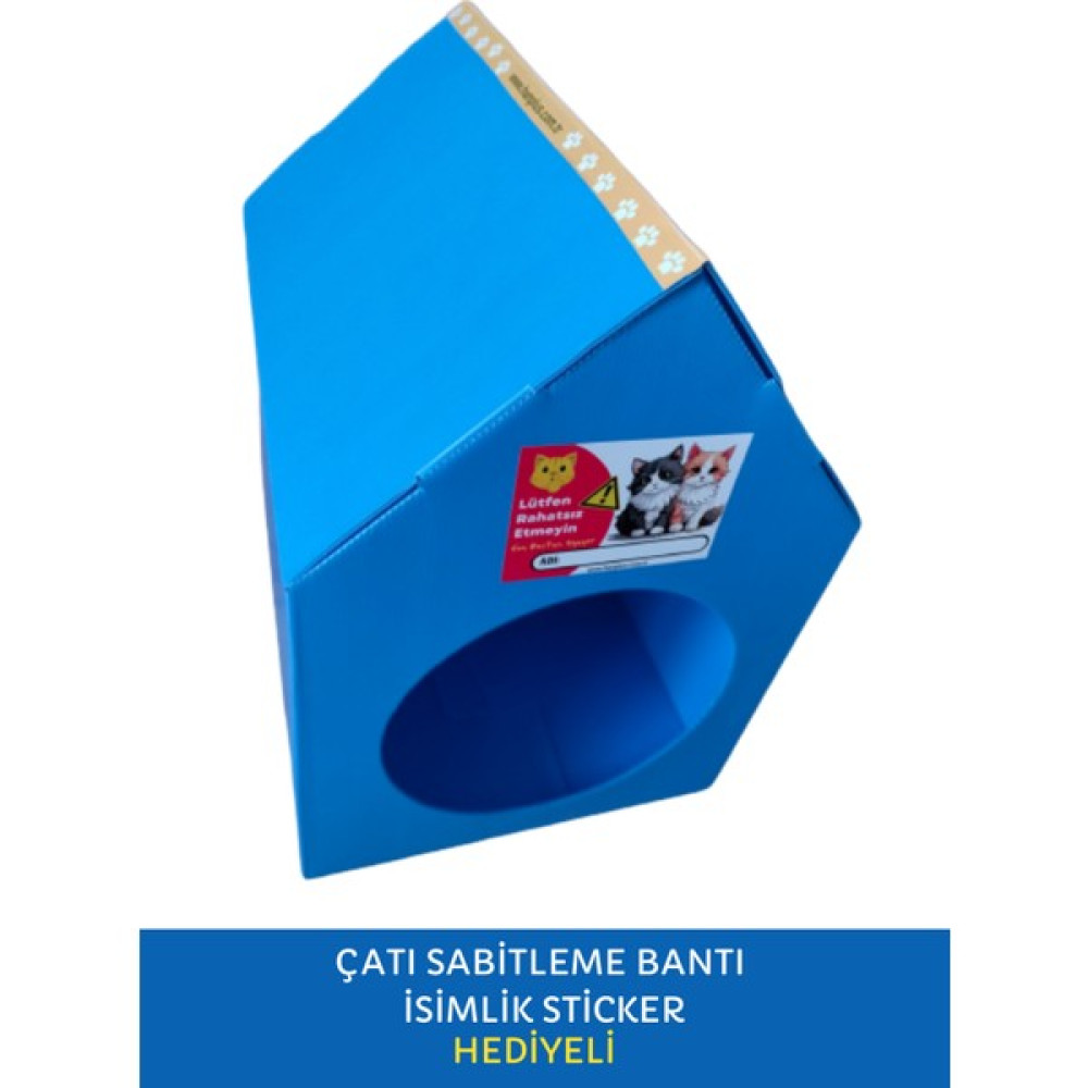 Han Plus Plastik Kedi Evi - Su Geçirmez (Mavi) - Hediyeli Evcil Hayvan Ürünleri Fiyatı