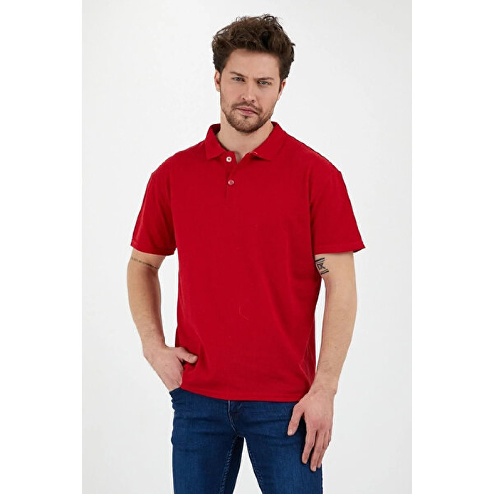 Han Tekstil Kırmızı Polo Yaka Tshirt Erkek T-shirt Fiyatı