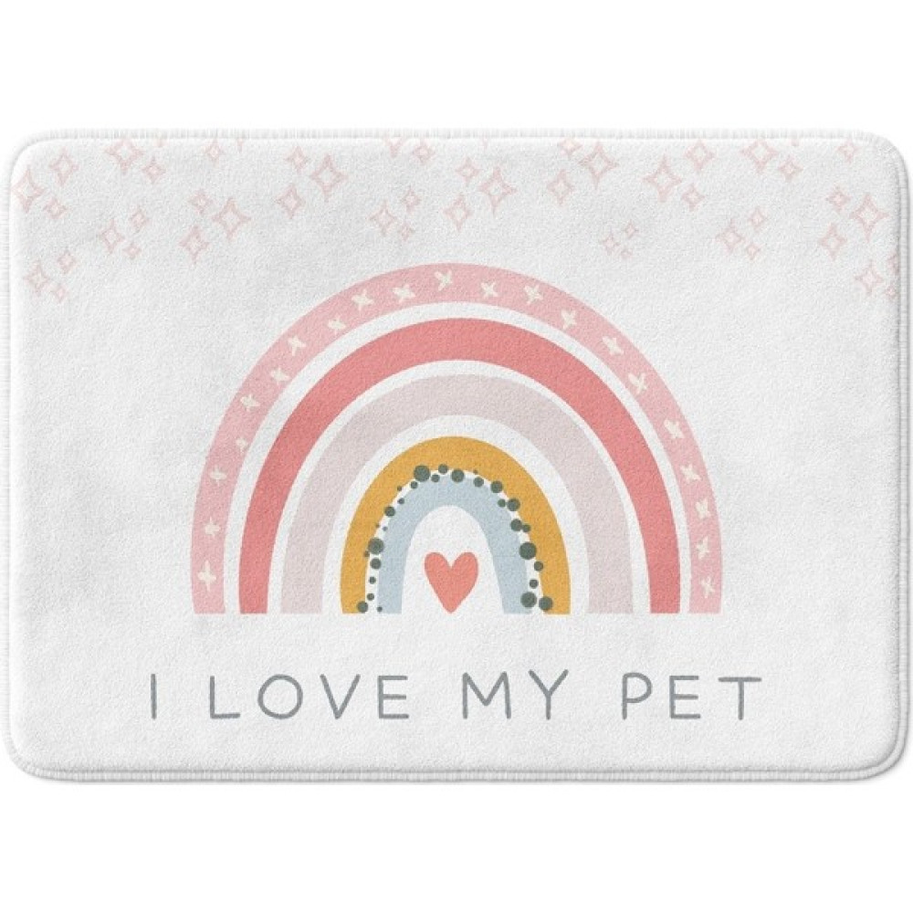 Hancaz Pamuk Halı Evcil Hayvan Kedi Köpek Mama Paspası , Kedi Aksesuarları, Pet Aksesuar PM0020 - Renkli - 40 x 60 cm Paspas Fiyatı