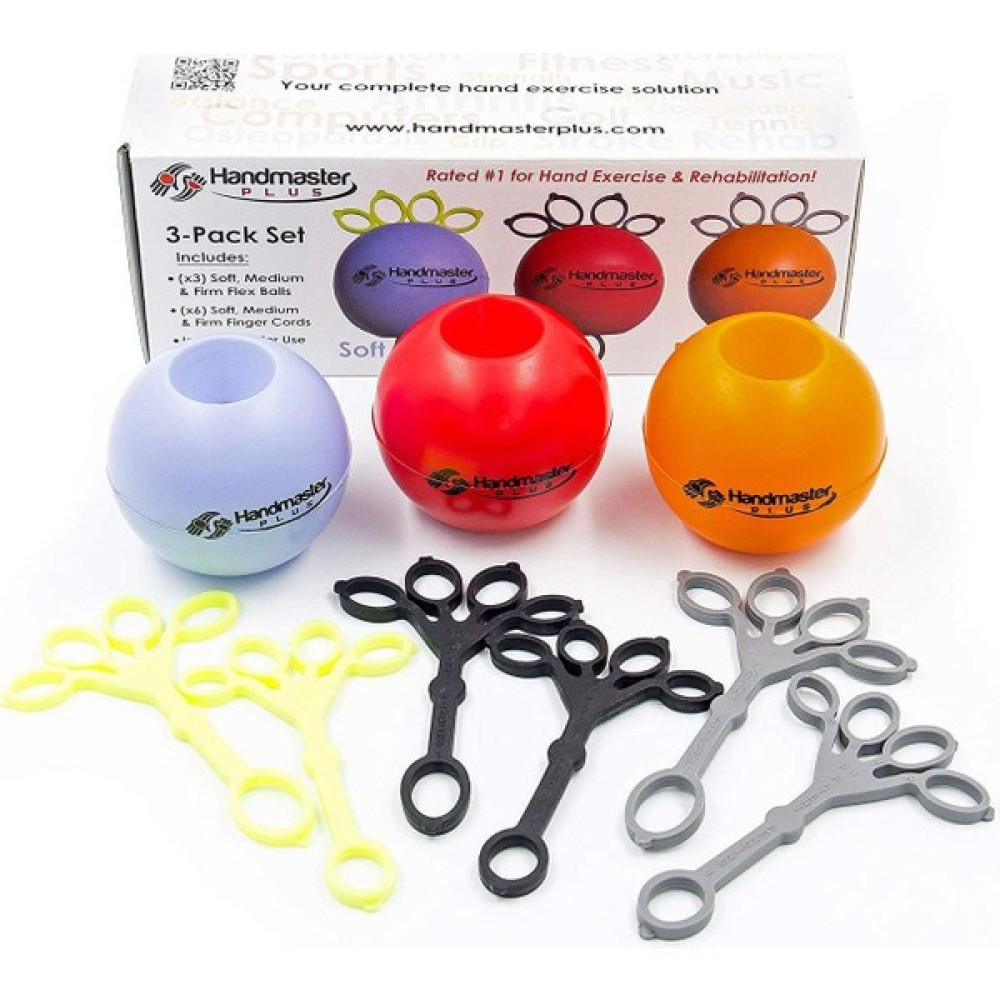Hand Master Plus Parmak ve El Egzersiz güçlendirme Kuvvetlendirici 3 Lü Set Kondisyon Aletleri Fiyatı