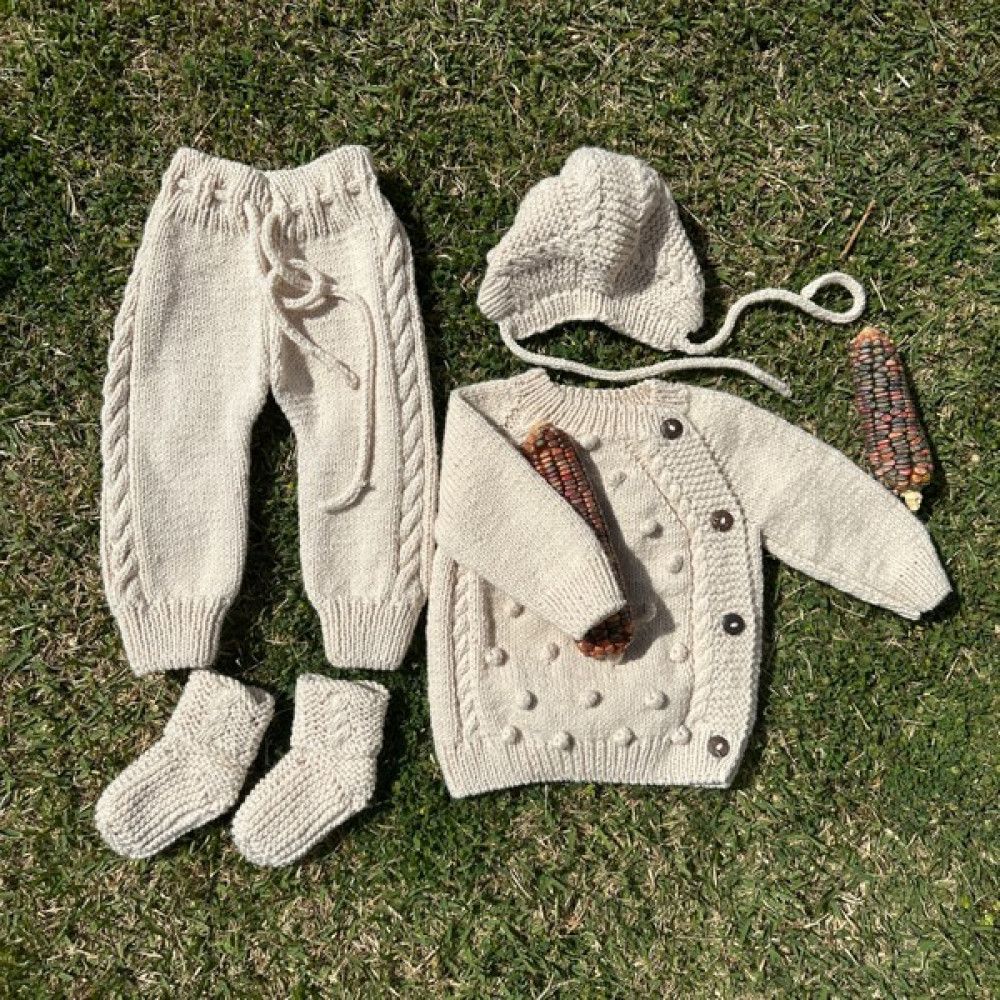 Handmade El Örgüsü Bebek- Çocuk Giysisi, Pamuk Yenidoğan Eve Dönüş Kıyafeti Bebek Hastane Çıkışı Fiyatı