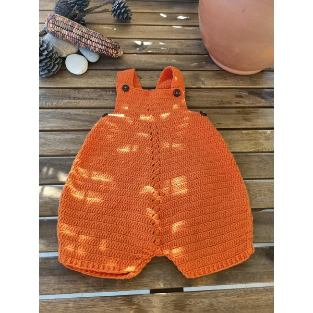 Handmade Kız Çocuk El Örgüsü Tulum Set, %100 Pamuk El Örgüsü Bebek Kısa Kol Tulum Bebek Tulumu Fiyatı