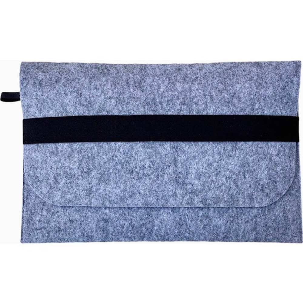 Handmade Macbook Air Kılıf Çanta 13.3'' Için Üzerine Siyah Bantlı Gri - Gri - Siyah Dizüstü Bilgisayar Aksesuarları Fiyatı