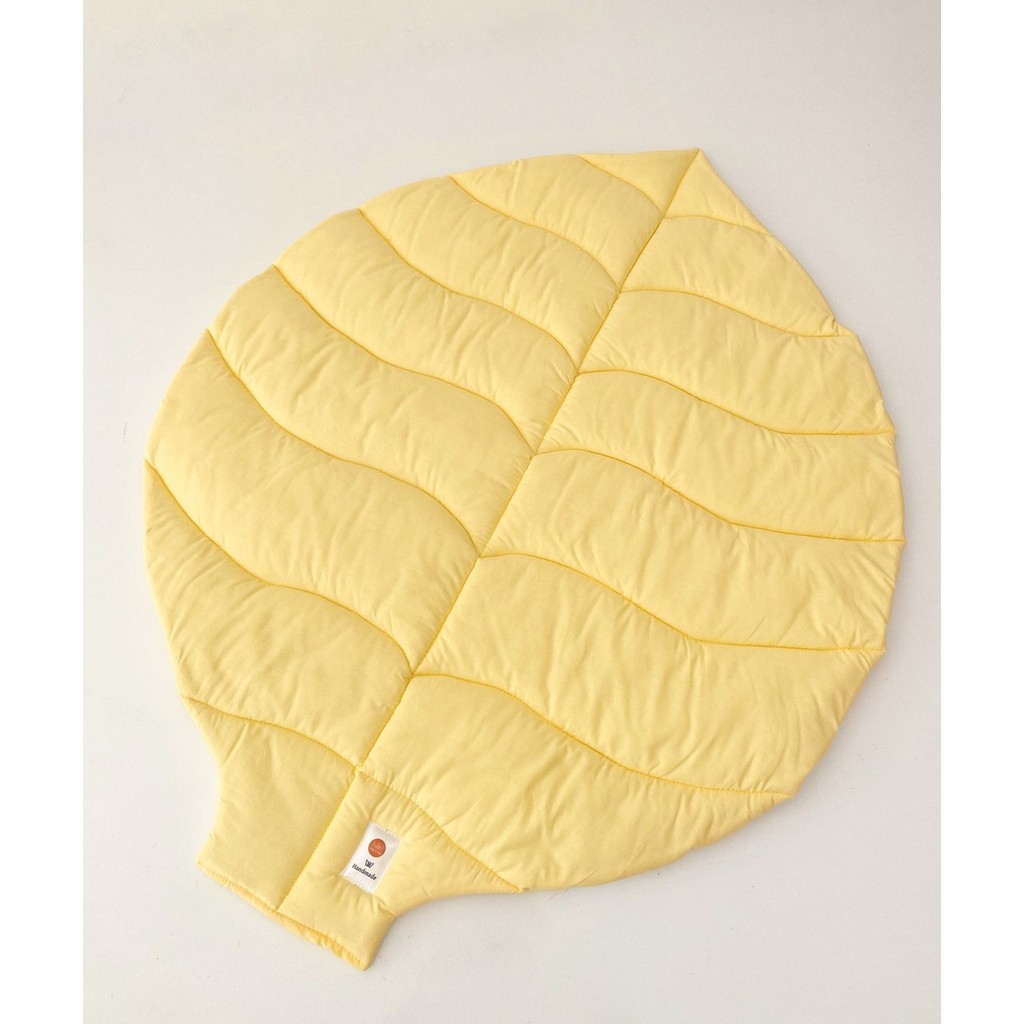 Handmade  Yaprak Oyun Halısı - 90 x 120 cm - Sarı Oyuncak Fiyatı