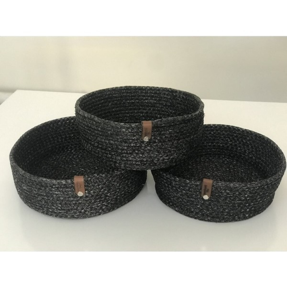 HandMadeSNM Çok Amaçlı 3lü Sepet, Jüt Ip Örme Sepet, Dekoratif Sepet Set, Hasır Sepet Sepet Fiyatı