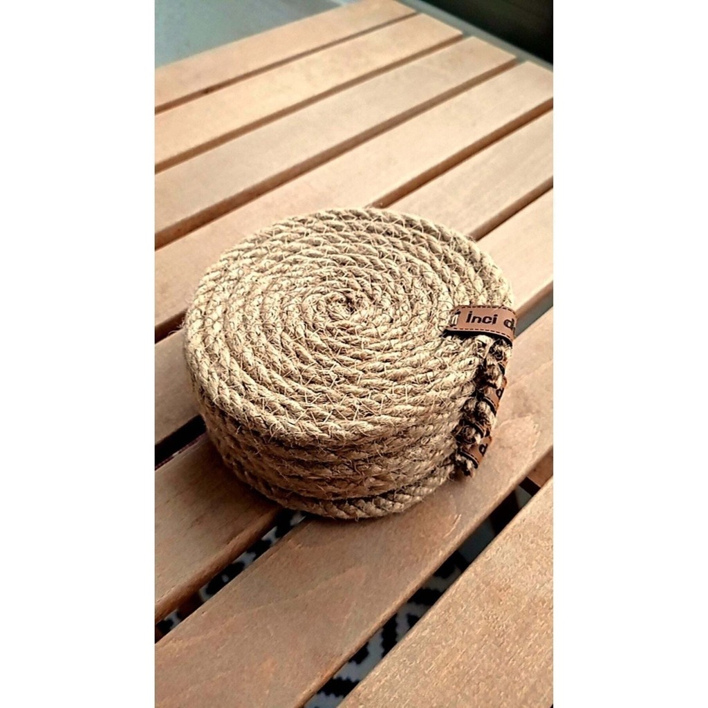 HandMadeSNM Hasır Bardak Altlığı (6'li) ,12 Cm, Fincan,bardak,kupa,mum Altlığı,el Yapımı Naturel Fincan / Bardak / Kahve Takımı Fiyatı