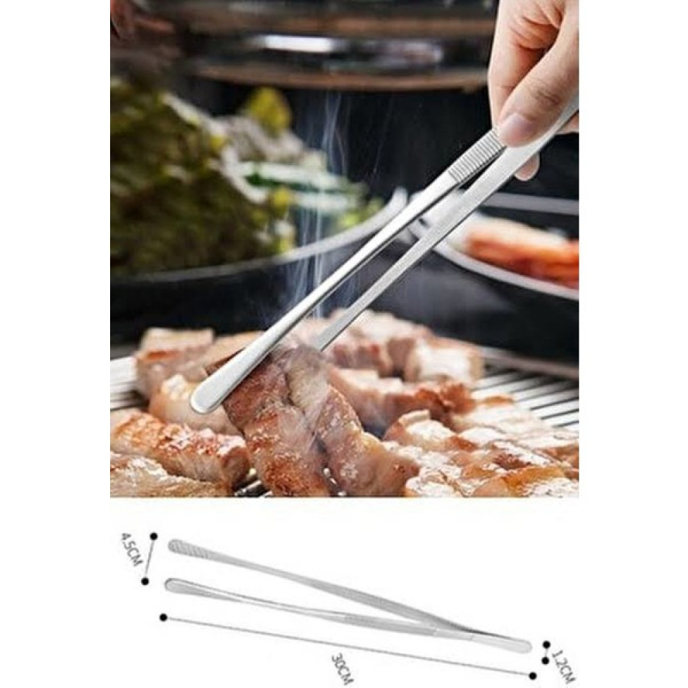 Hane216 Masterchef Pratik Cımbız Maşa Pişirme Cımbızı Çelik Maşa 30CM | Profesyonel Şef Cımbızı - 1 Adet Mutfak Gereçleri Fiyatı