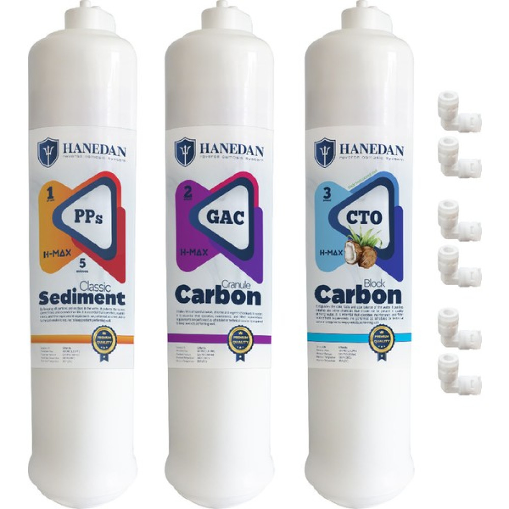 Hanedan Reverse Osmosis System Üstten Çift Çubuklu Inline 3lü Filtre Seti - yok Bahçe Makinesi Aksesuar & Yedek Parça Fiyatı