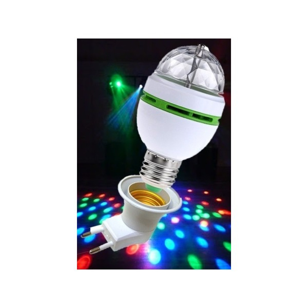 Hanedanev Disco Topu Renkli LED Döner Başlıklı Disko Topu Ampul Gece Lambası 3 Watt E27 Duylu + Fişli Duy Led Aydınlatmalar Fiyatı