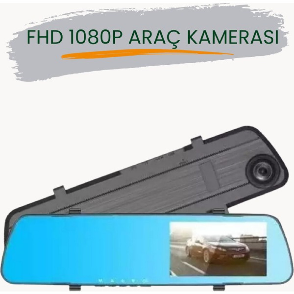 Hangast HC-003 Dikiz Ayna Ekran Araç Içi Kamera Gece Görüşlü Yol Kayıt Kamerası. Oto Görüntü Sistemleri Fiyatı