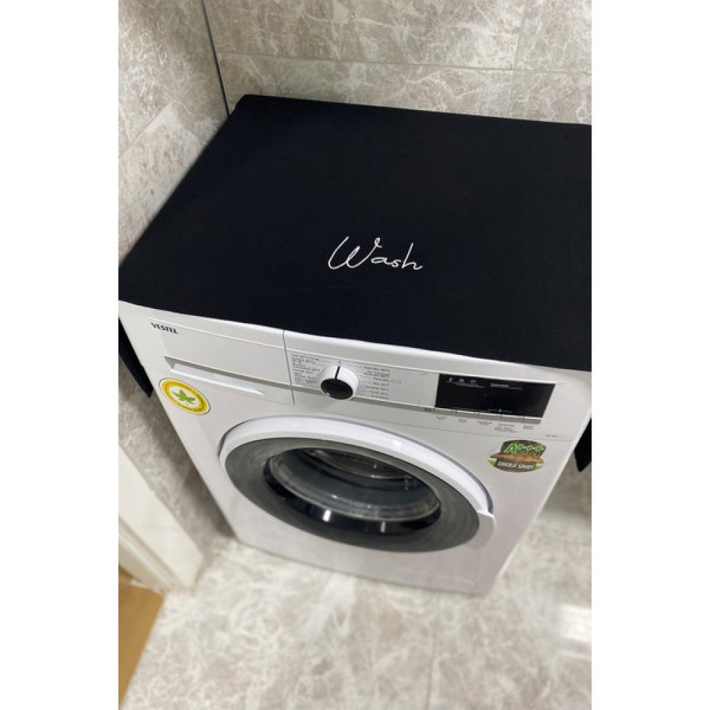 Hanles Wash Nakış İşlemeli Çamaşır Makine Örtüsü - Siyah - 60 x 100 cm Ev & Dekorasyon Aksesuarları Fiyatı
