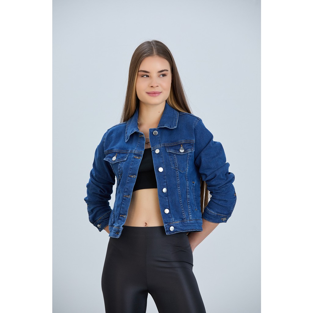 Hanope Kadın Kısa Likralı Denim Ceket Bayan Ceket Fiyatı