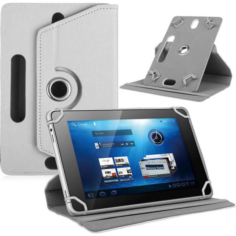 Hanope Samsung Galaxy Tab 3 SM-T312 8.0" A+ Standlı Kaliteli Universal Tablet Kılıfı - Beyaz Tablet Kılıfı Fiyatı