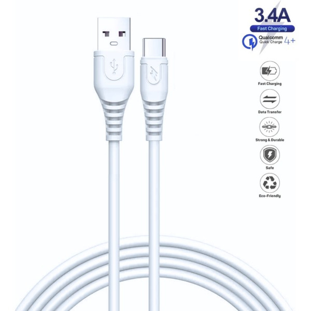 HANPORIUM Samsung Galaxy A23 Uyumlu 3.4 Amper Ultra Hızlı Type-C Şarj Kablosu 1 Metre - Ithalatçı Garantili - Beyaz Cep Telefonu Şarj Cihazı Fiyatı