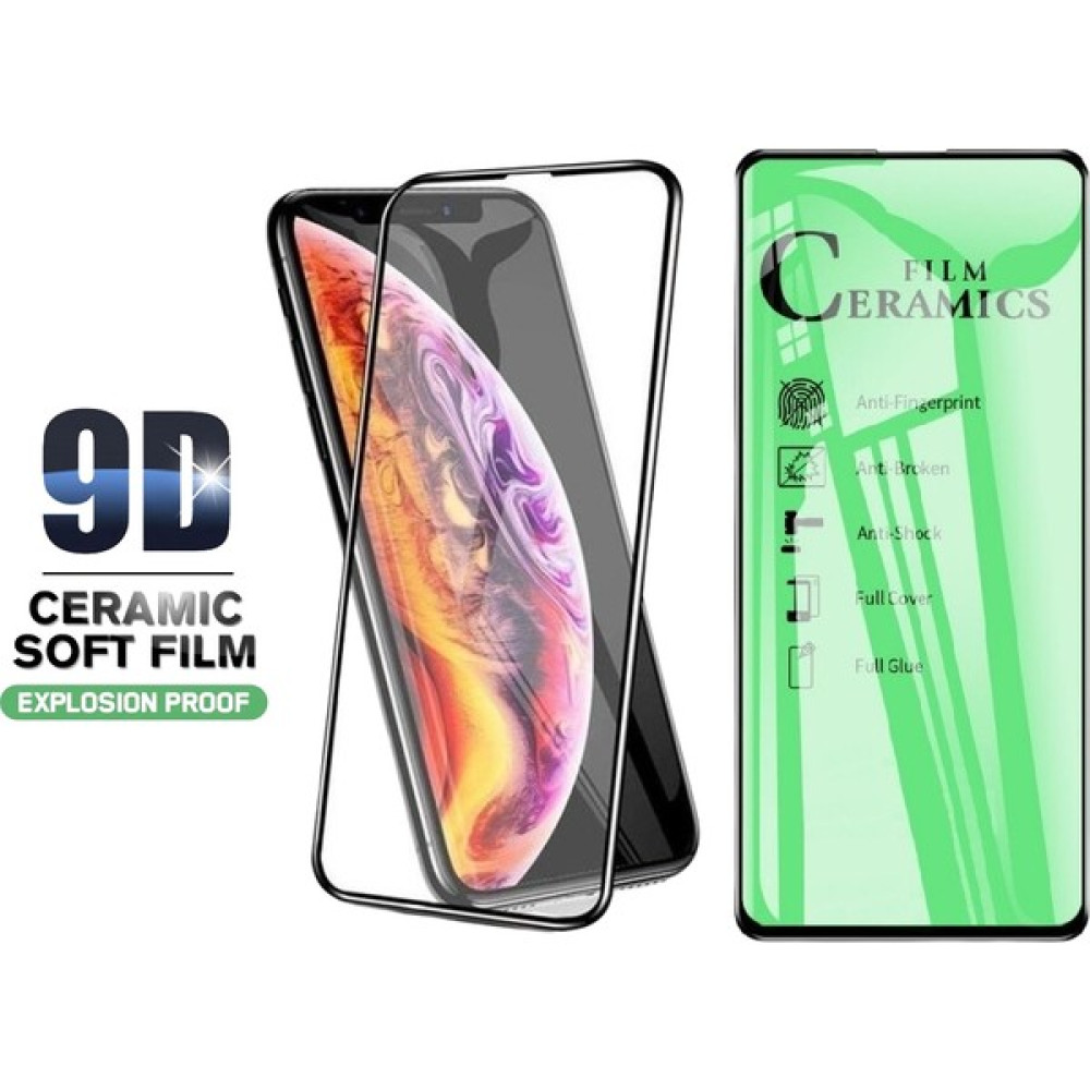 HANPORIUM Samsung Galaxy M34 5g Nano Seramik 9d Ekran Koruyucu Ultra Darbe Emici Etkin Koruma Ekranı Tam Kaplar - Şeffaf - Siyah Cep Telefonu Ekran Koruyucusu Fiyatı
