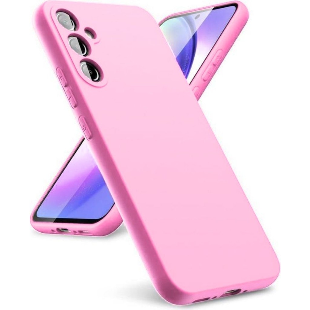 HANPORIUM Samsung Galaxy S26 5G Uyumlu Silikon Kılıf - Pastel Renk Tonu Kamera Korumalı Esnek Kapak - Pembe Diğer Fiyatı