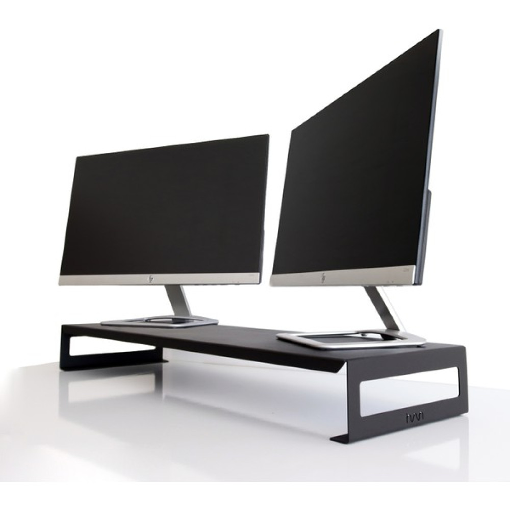 Hansdo Dual Monitör Standı – Ikili Monitör Standı – Monitör Yükseltici – Metal – Siyah – SMS4BL Monitör Aksesuarları Fiyatı