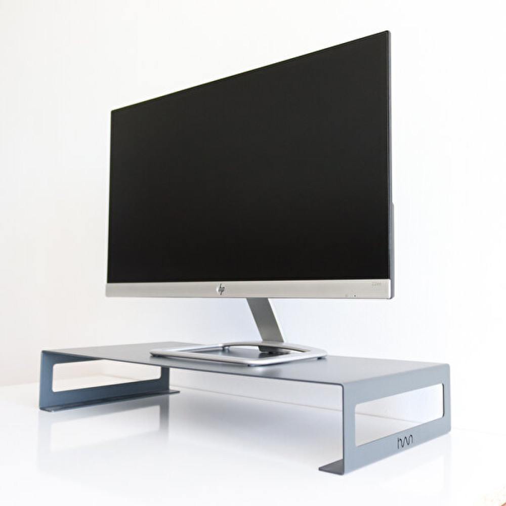 Hansdocom Monitör Standı - Laptop Standı - Monitör Yükseltici - Metal - Antrasit Gri - SMS1 Monitör Aksesuarları Fiyatı