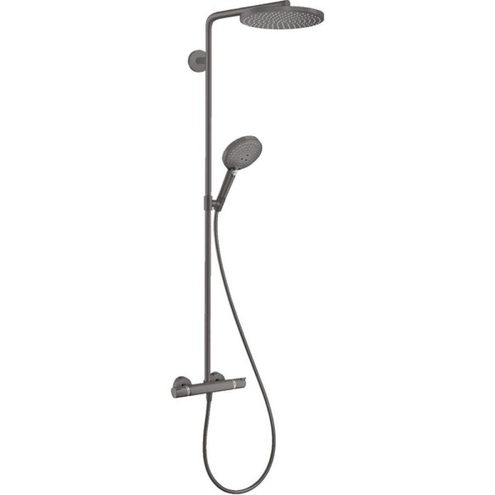 Hansgrohe Raindance Select S 240 Duş Kolonu, Termostatlı, Mat Siyah 27633340 - Krom Duş Başlığı Fiyatı