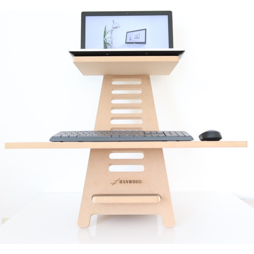 Hanwood Ayakta Çalışma Standı - Laptop Standı - Notebook Standı - Ahşap - AGBS Dizüstü Bilgisayar Aksesuarları Fiyatı