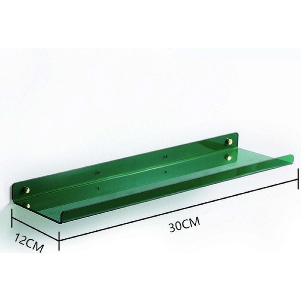 Hanyang 30X12CM 1/2 Adet Akrilik Raf Renkli Duvar Asılı Ücretsiz Delme Depolama Rafı Mutfak Banyo Yatak Odası Depolama Organizatör Depolama Rafı (Y... Kitaplık - Duvar Rafı & CD / DVD Rafı Fiyatı