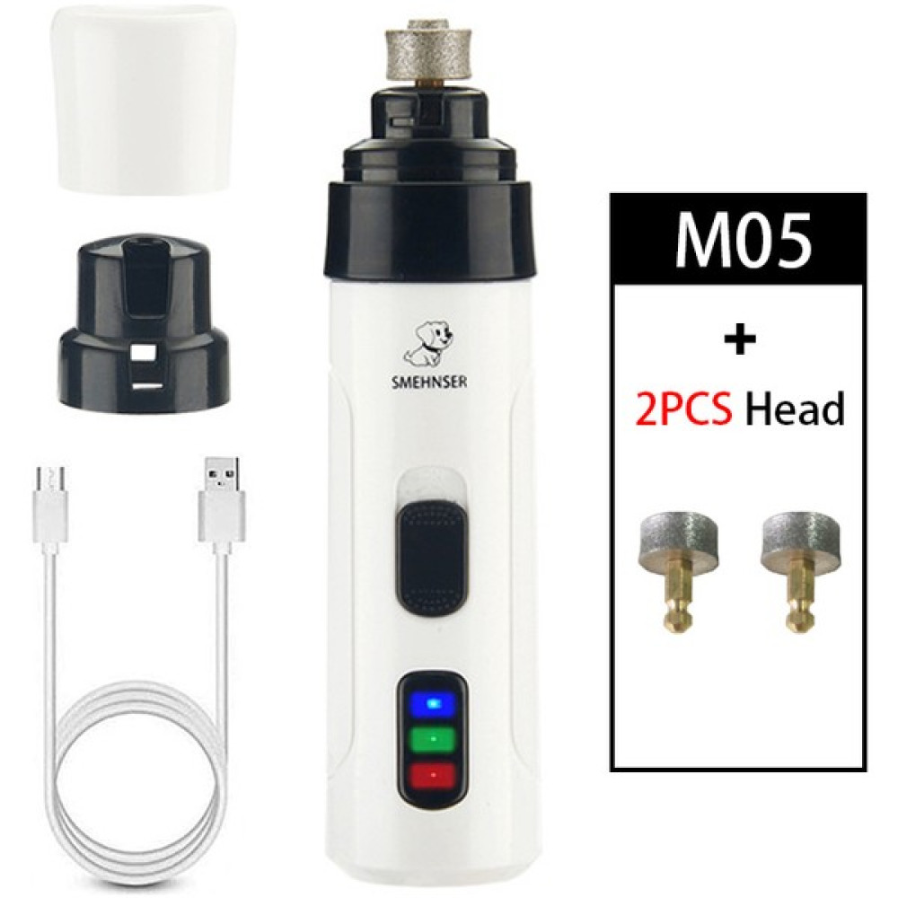 Hanyang M05 2 Kafa Elektrikli Köpek Tırnak Makası Köpek Tırnak Öğütücü USB Şarj Pet Düzeltici Sessiz Kedi Köpekler Paws Tırnak Bakım Araçları Kedi Pençe Kesici (Yurt Dışından) - Renkli Oto Boyaları Fiyatı