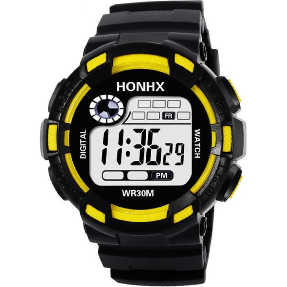 Hanyang Sarı Hayat Suya Dayanıklı Erkek Kadın Dijital Spor Saatler Çok Fonksiyonlu LED Elektronik Saat Adam Bayanlar Spor Kol Saati Reloj Saati (Yu... Kol Saatleri Fiyatı