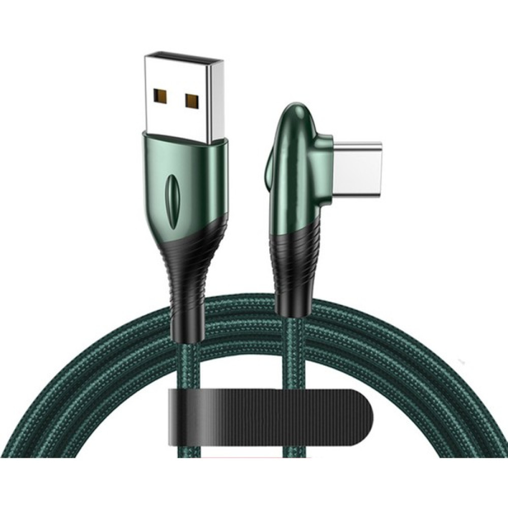 Haohaicheng Hızlı USB Kablo Ağır Dermi Şarj Senkronizasyon Şarj Cihazı Type-C 90 Derece Açısı - Yeşil (Yurt Dışından) Oto Boyaları Fiyatı