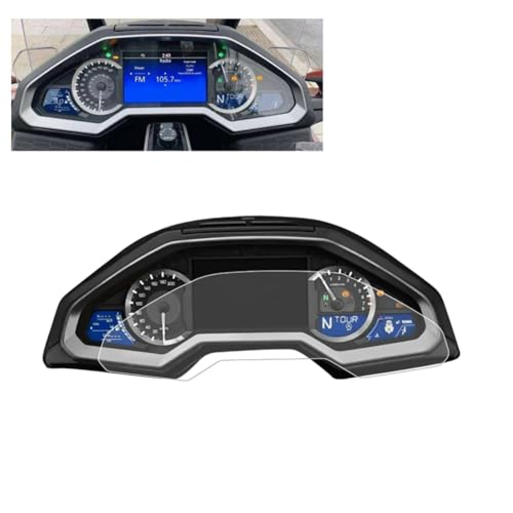 HAONEL 2 Set Instrument Film Dashboard Screen Protector Replacement for Honda Goldwing 1800 GL1800 2018-2023 Cluster Display Screen Protective Cover
