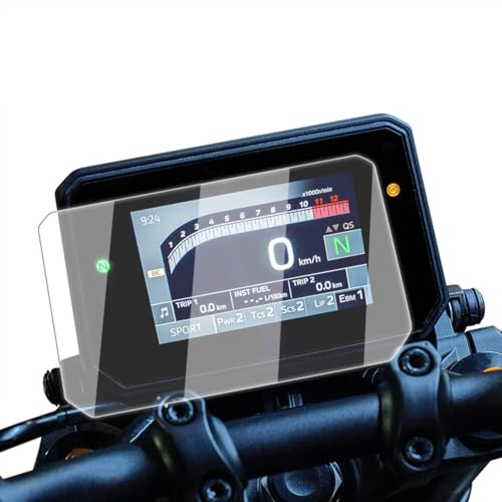 HAONEL 2 Set Instrument Film Dashboard Screen Protector Replacement for Yamaha MT09 MT-09 FZ-09 XSR900 GP 2024+ / R9 MT07 MT-07 2025+ Cluster Display Screen Protective Cover