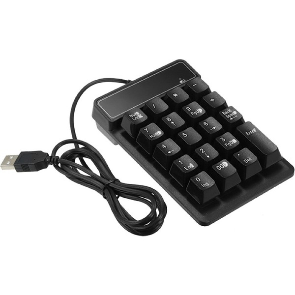 Haoruiqi 19 Tuş Sayısal Tuş Takımı USB Kablosu Finansal Muhasebe Klavye(Yurt Dışından) - Siyah Oyuncu Klavyesi Fiyatı