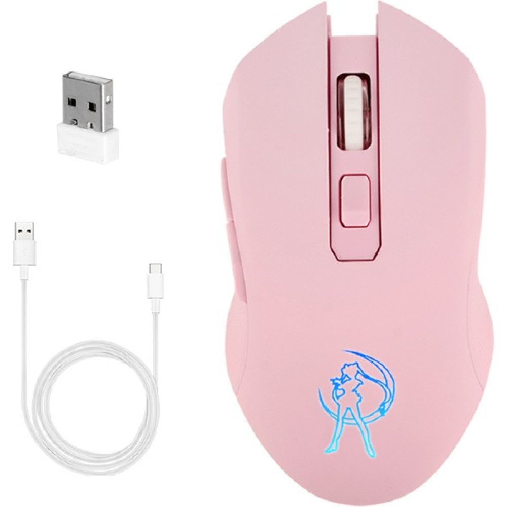 Haoruiqi 2.4g Oyun 1600DPI USB Rgb Arkadan Aydınlatmalı Kablosuz Optik Bilgisayar Fare(Yurt Dışından) - Pembe Klavye - Mouse Fiyatı