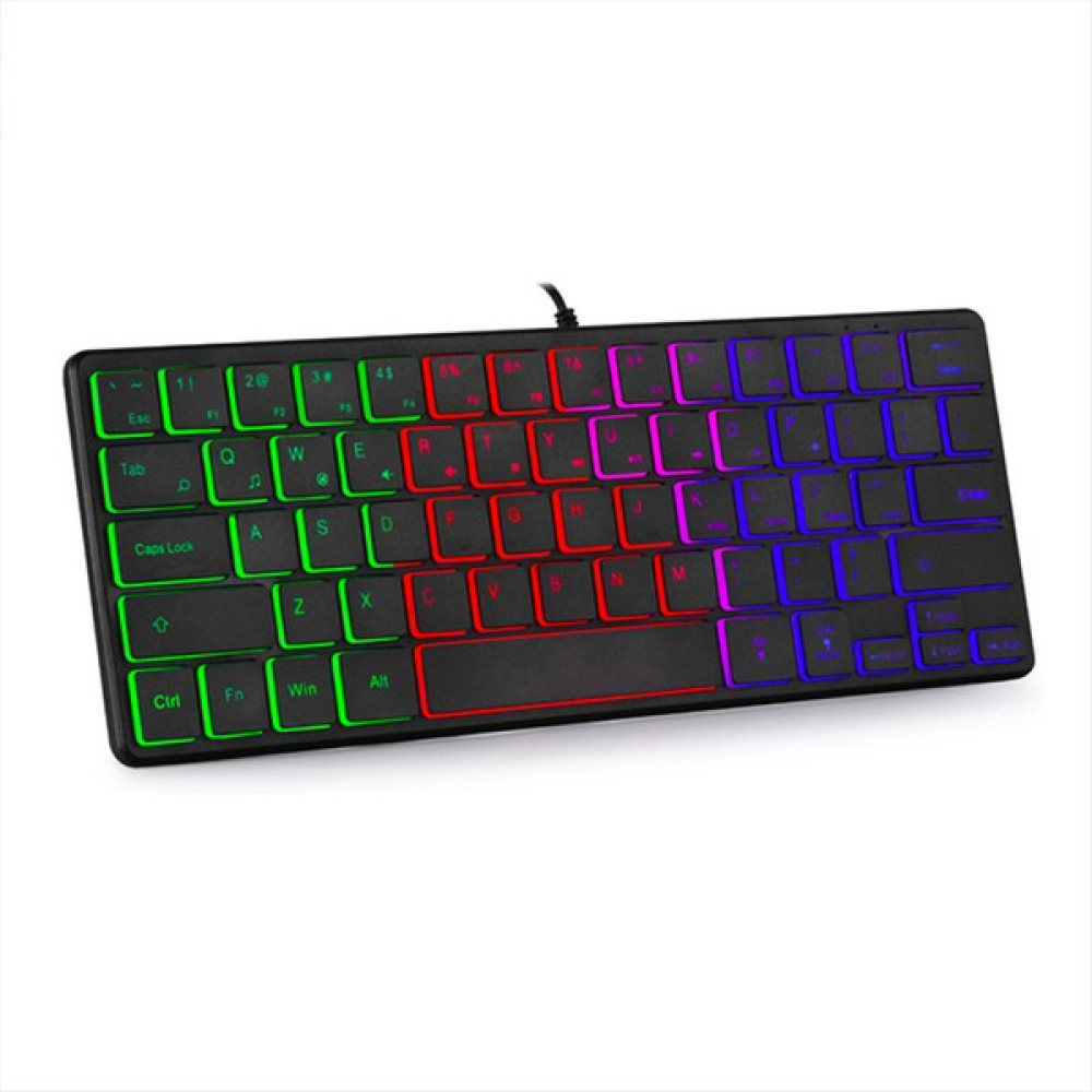 Haoruiqi Kablolu Oyun Klavyesi 64 Tuş Pc Ultra Kompak Mini Klavye(Yurt Dışından) - Siyah Oyuncu Klavyesi Fiyatı